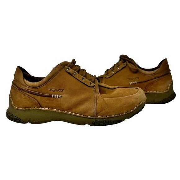 Teva Other - Teva Men’s Leather Lace Up Loafers Shoes Brown Size 12